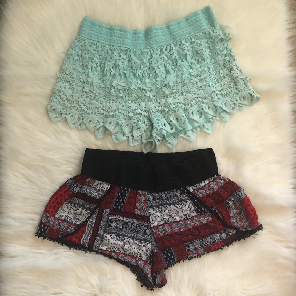 Juniors dress/decorative style booty shorts bundle